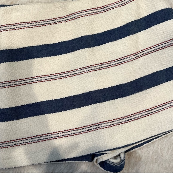 Zara- texture blue white stripe skort - Picture 5 of 9